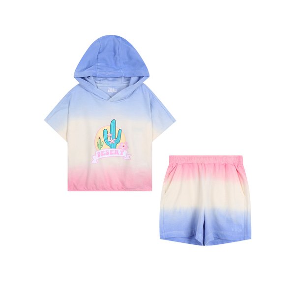 (NBA KIDS)NBA 여아 데저트 그라데이션 후디 쇼츠 세트(K232ST610P)28_CC