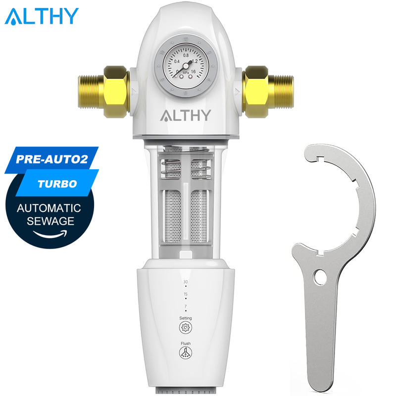 [오늘출발] ALTHY PRE-AUTO2 자동 플러시 역세 프리필터 스핀다운 침전물 정수 필터 중앙 집