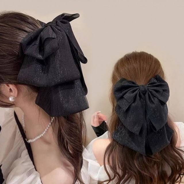브이집게핀 큰사이즈 리본 머리 묶음 여성 헤어핀 머리핀 헤어집게 올림머리집게핀 coz6+3IKQ