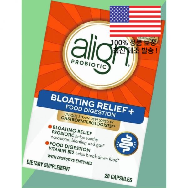 [오늘출발] 얼라인 프로바이오틱스 유산균 블로팅 릴리프 푸드 디제스쳔 우먼 여성 여자 맨 메타볼리즘 28캡슐 Align P