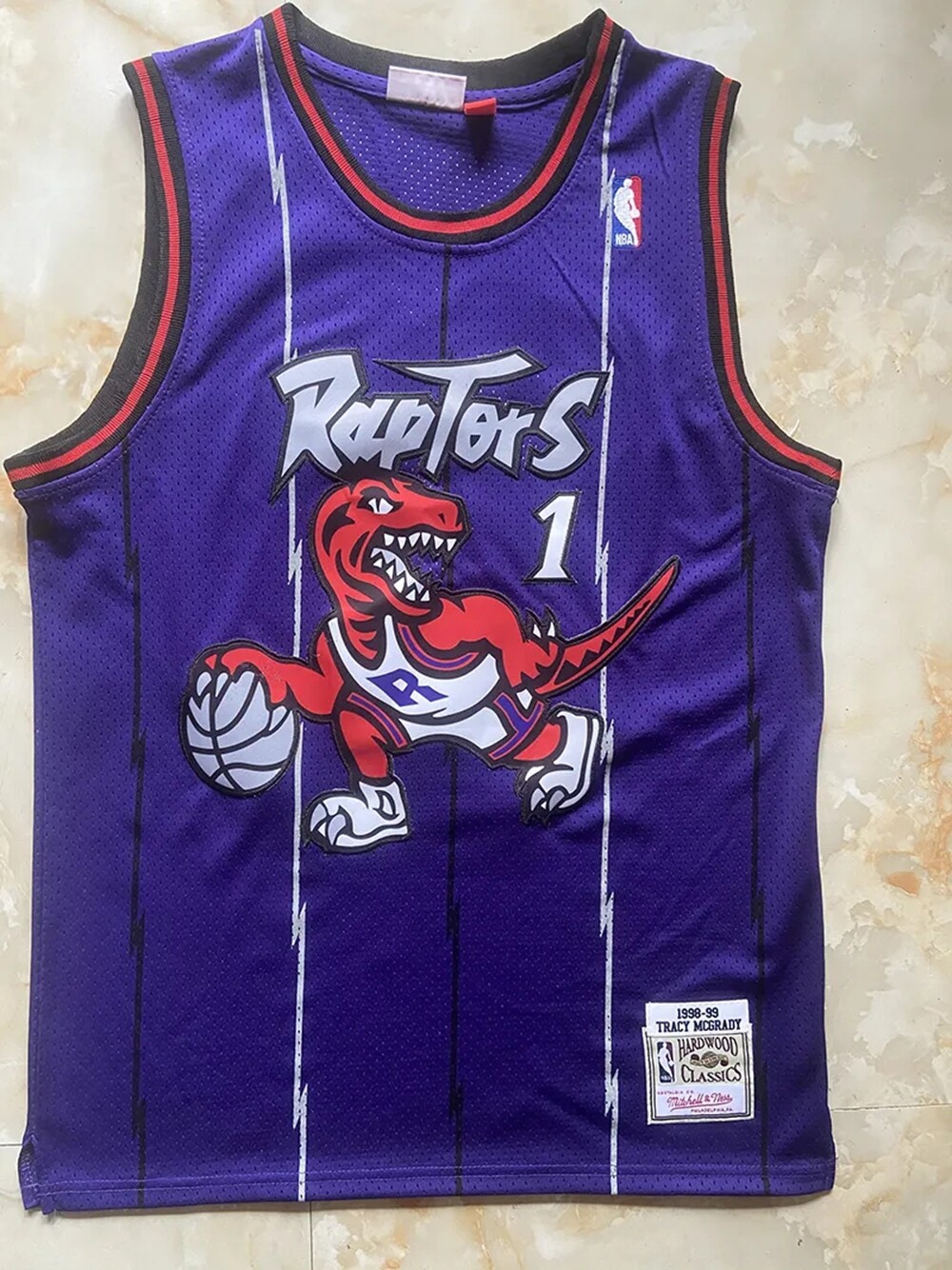 [해외] 98-99 트레이시 맥그레이디 농구 유니폼 NBA 미첼앤네스 스윙맨 저지 토론토 랩터스