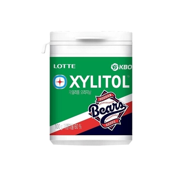 KBO X 자일리톨 오리지널 100g (두산 베어스) x4개