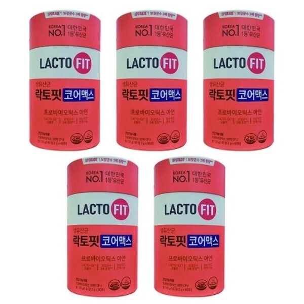 종근당건강 생유산균 락토핏 코어맥스 2g x 60포 x 5통 FWS