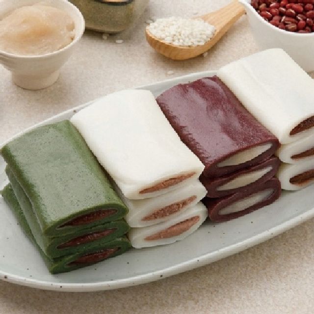 (로)시루조아 앙금 절편 600g2개 (A.흰앙꼬 B.쑥앙꼬 C.흑미앙꼬)