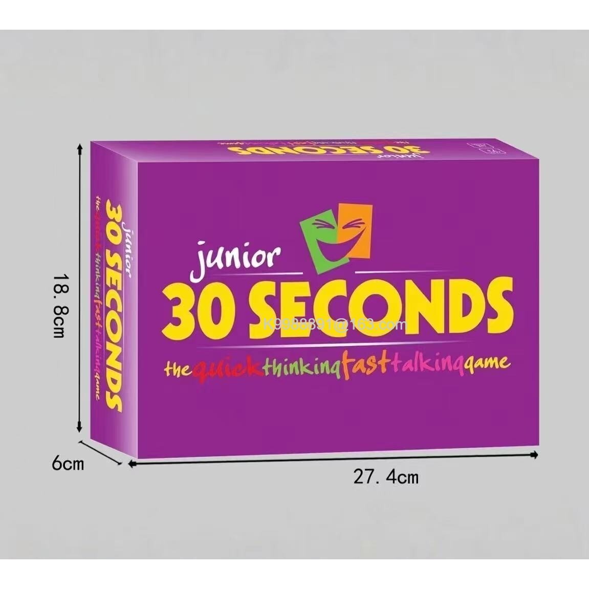 [해외] Crazy 30 Seconds 영어 게임 카드 생각하기 영어 파티 보드 게임 영어 30 SECONDS GAME