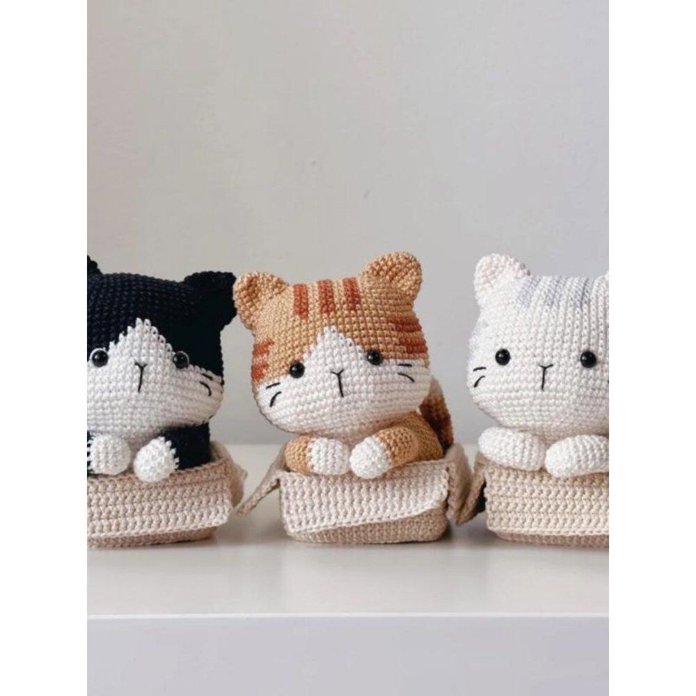 [해외] 대바늘인형 DIY 뜨개질 재료 세트 사무실 약25cm 손뜨개 패키지 뜨개실사이트