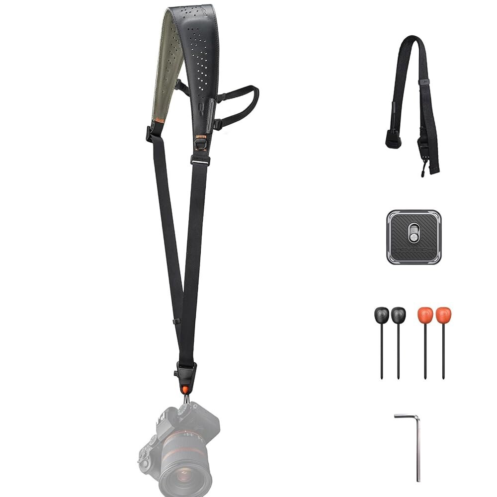 [해외] PGYTECH 카메라 스트랩 프로 탈부착 가능한 언더암 QR 어깨 DSLR/미러리스 카메라용 가죽 인체공학적 패드