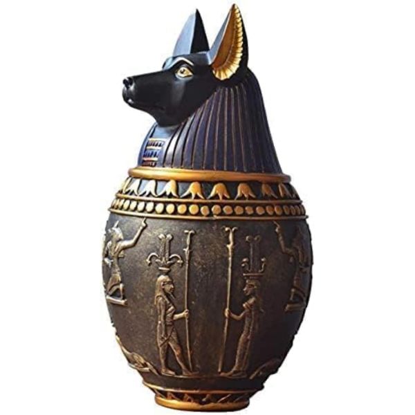 [해외] 12391669 금전운 행운 풍수 재물 부적 WQNB 액세서리 고대 이집트 이누가미 카노프스 항아리 장식품 파라오