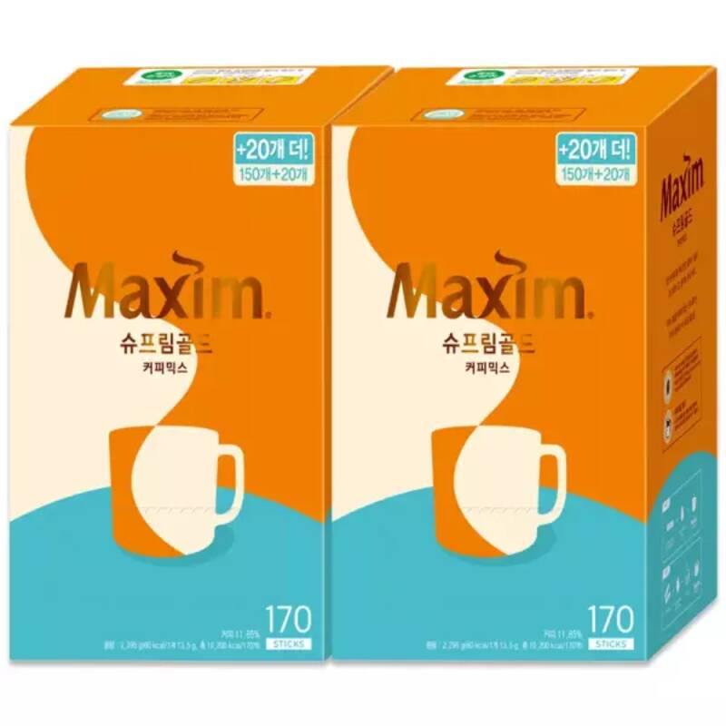 [동서식품]맥심 맥심 슈프림골드 커피믹스 170Tx2개