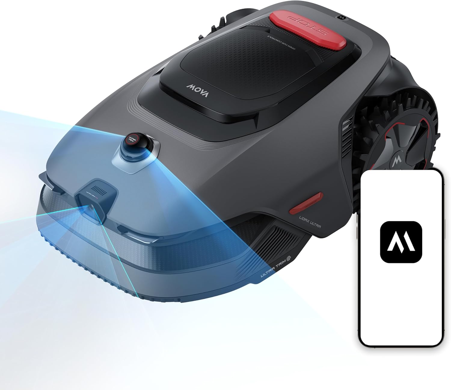 [오늘출발] [해외] MOVA LiDax 울트라 1000 로봇 잔디깎이 와이어 무료 1 4에이커 RTK 프리 +360° 3D