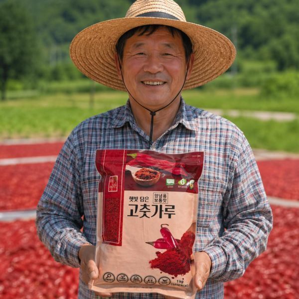 [오늘출발] 3일특가 정품 해아란 국내산 100% 건 고춧가루 (전통식품인증제품) 원산지:국산 순한보통매운맛 25년햇 1kg