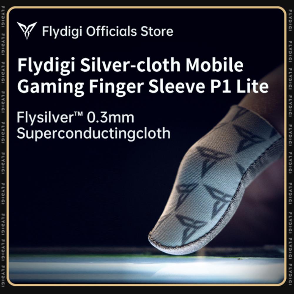 [해외] Flydigi 실버 천 모바일 게임용 손가락 슬리브 P1 라이트 무료 파이어 PUBG 모바일 CODM