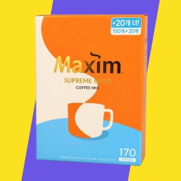 셀러허브 식품 맥심 슈프림 골드 커피믹스 2295g 1개 170개입
