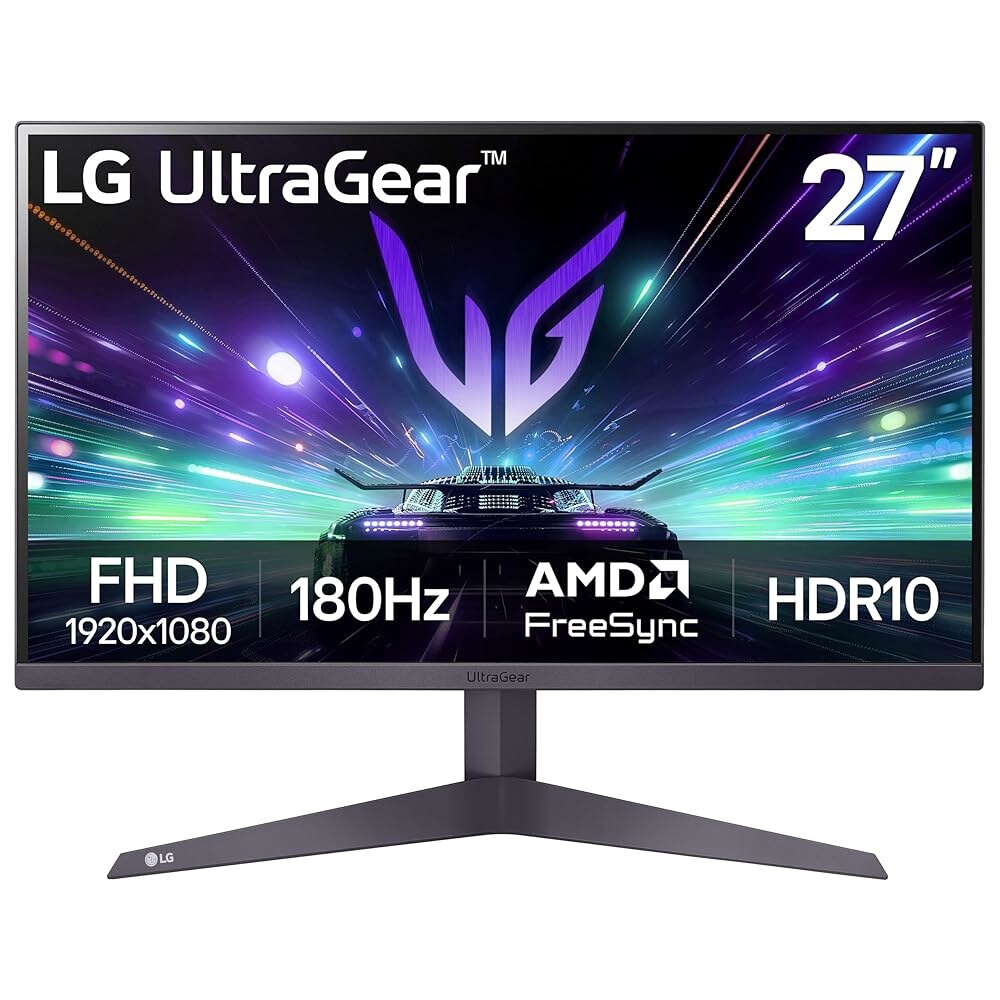 [해외] 27GS50F-B 27인치 FHD 1920 x 1080 울트라기어 게이밍 모니터 180Hz 1ms MBR HDR10 AMD 프리싱크 HDMI