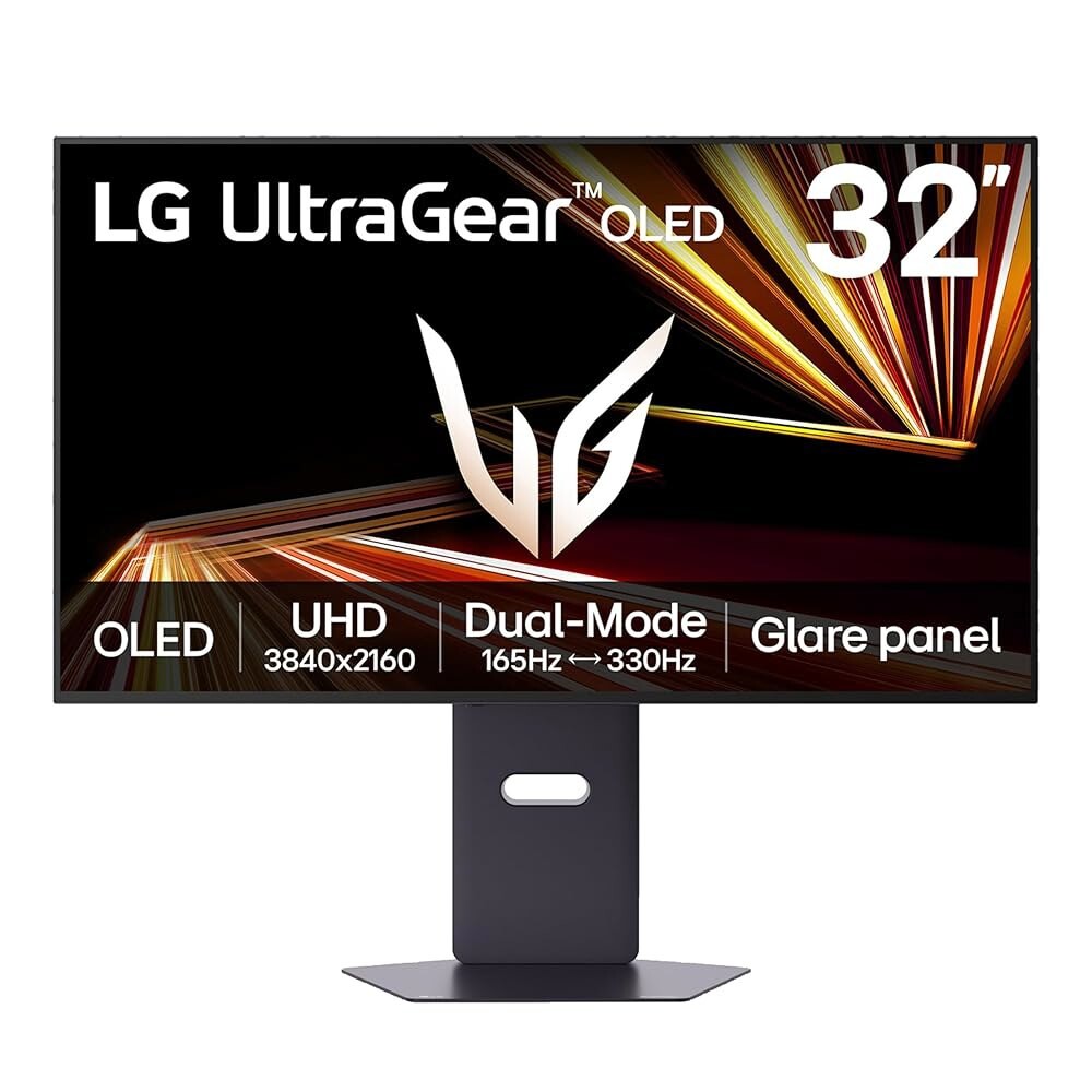 [해외] 32GX850A-B 32인치 울트라기어 4K UHD 3840 x 2160 유광 OLED 게이밍 모니터 듀얼 모드 165Hz /330Hz 0.03m