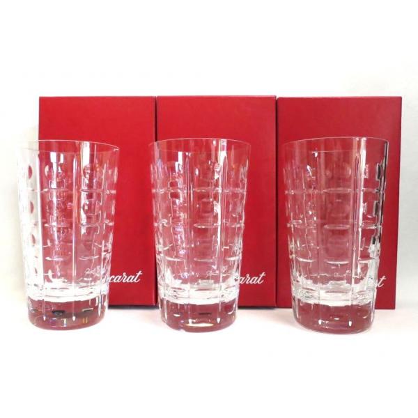16858283 (중고) Baccarat 바카라 에키녹스 하이볼 텀블러 크리스탈 3 손님 세트