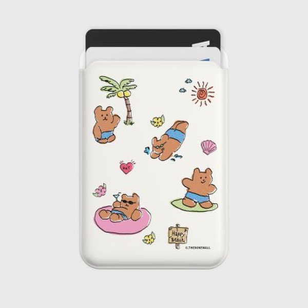 (텐바이텐)happy beach pattern 맥세이프 카드슬롯