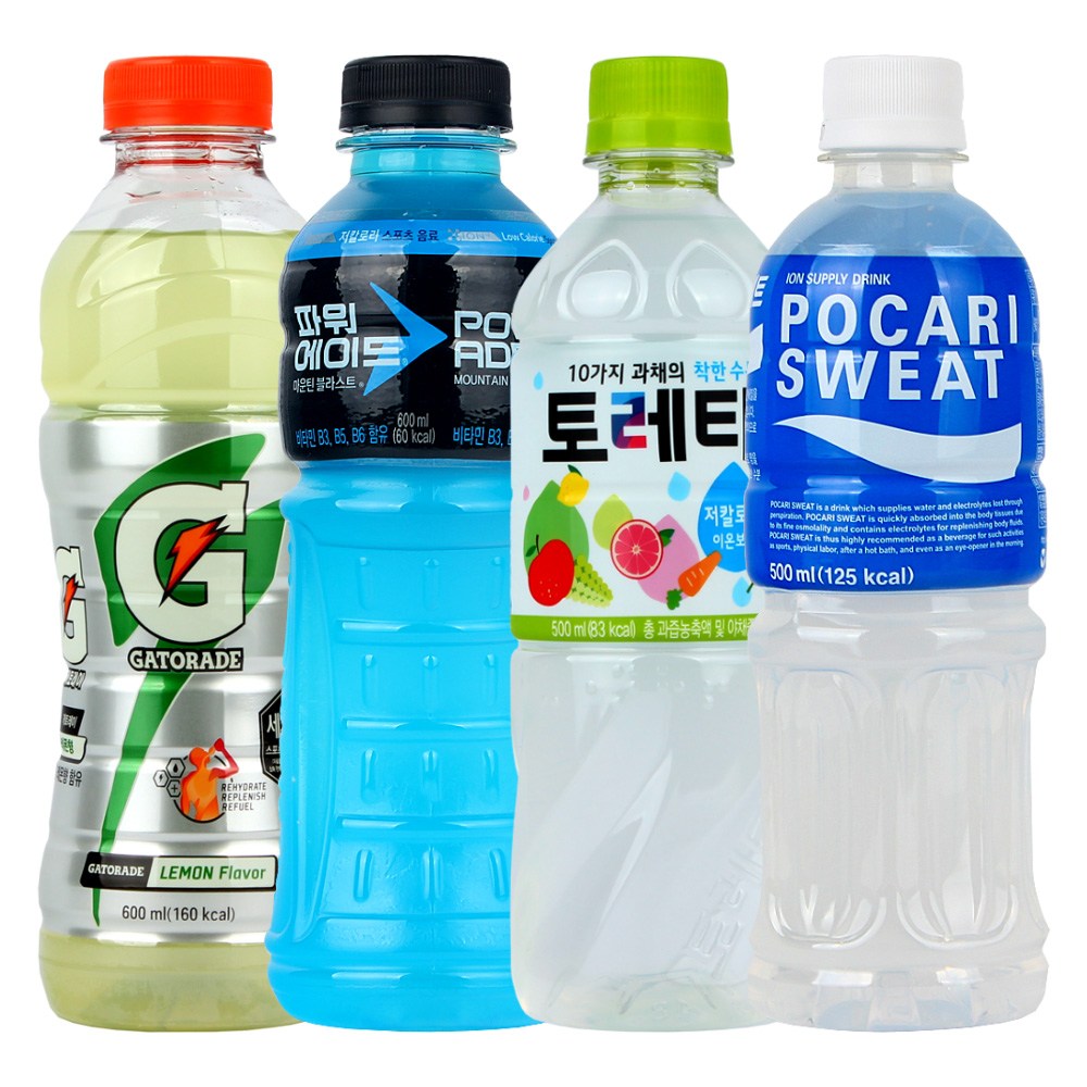 [오늘출발] 파워에이드 (이온음료4종혼합) 파워에이드600ml 3페트+게토레이600ml 3페트+토레타500ml 3페트+포카리500ml 3페트 (총1
