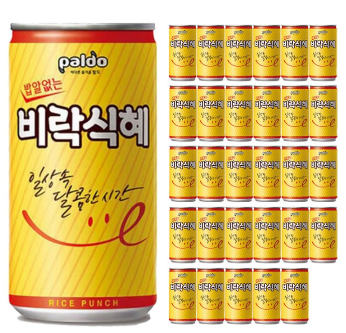 팔도 팔도 밥알없는 비락식혜 175ml X 30캔 팔도음료 사무실음료 탕비실음료 직장인 홈카페음료 홈카페 학생간식