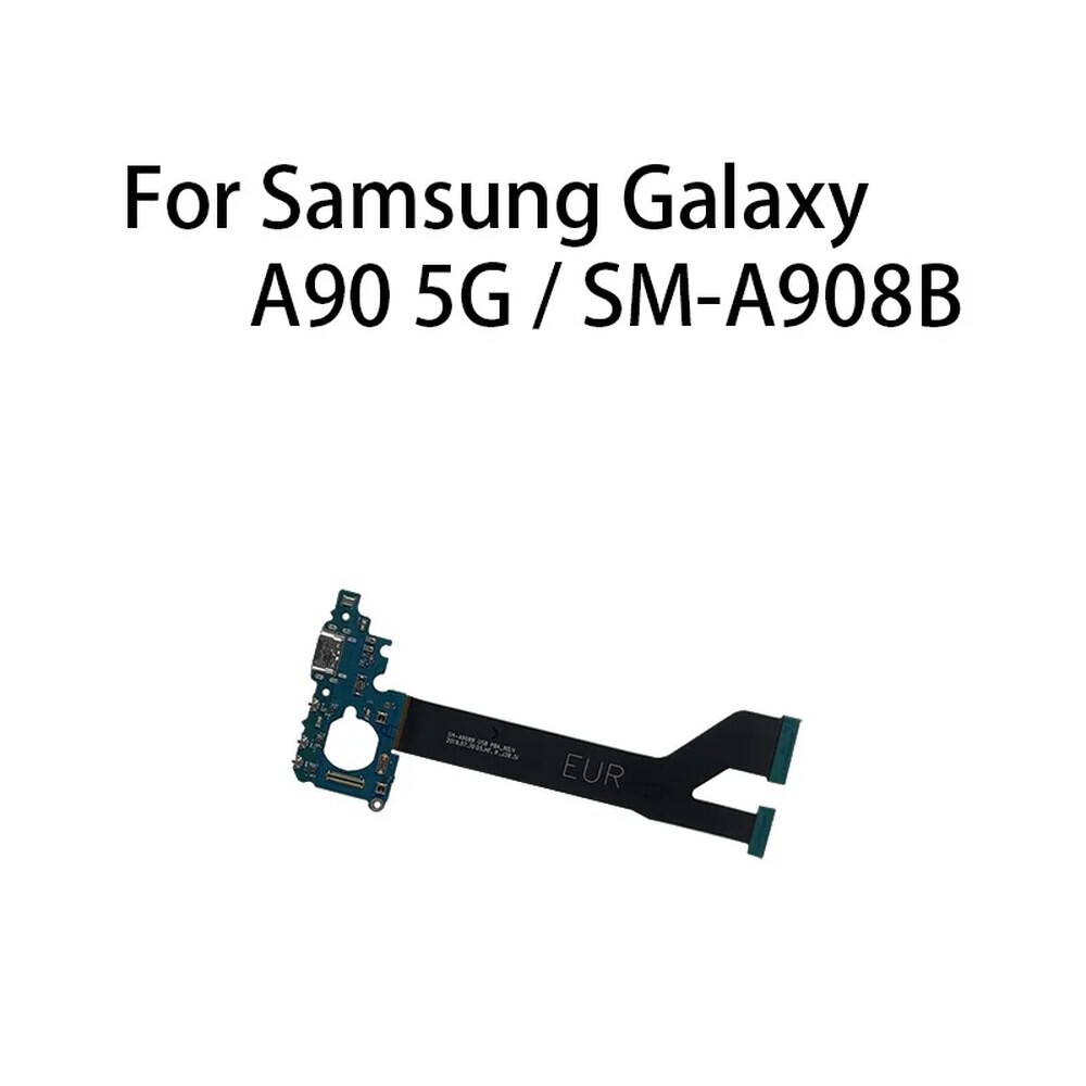 [오늘출발] [호환] USB 충전 포트 잭 크 커넥터 보드 플렉스 케이블 삼성 호환 갤럭시 A90 5G SM A908N A908B