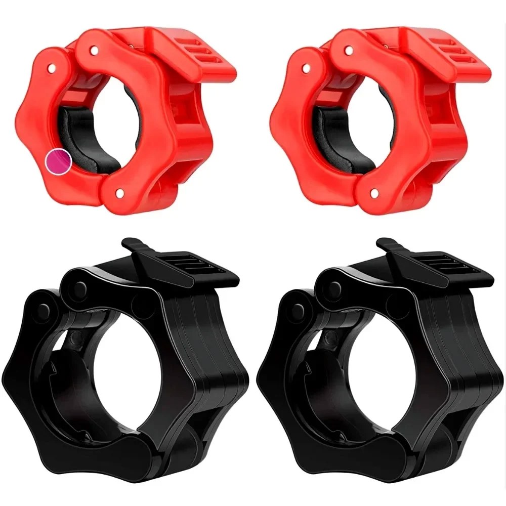 [오늘출발] 2PCS 25/28/30MM 퀵 릴리스 바벨 클램프 스핀 칼라 역도 및 근력 훈련을위한 웨이트 바 클립