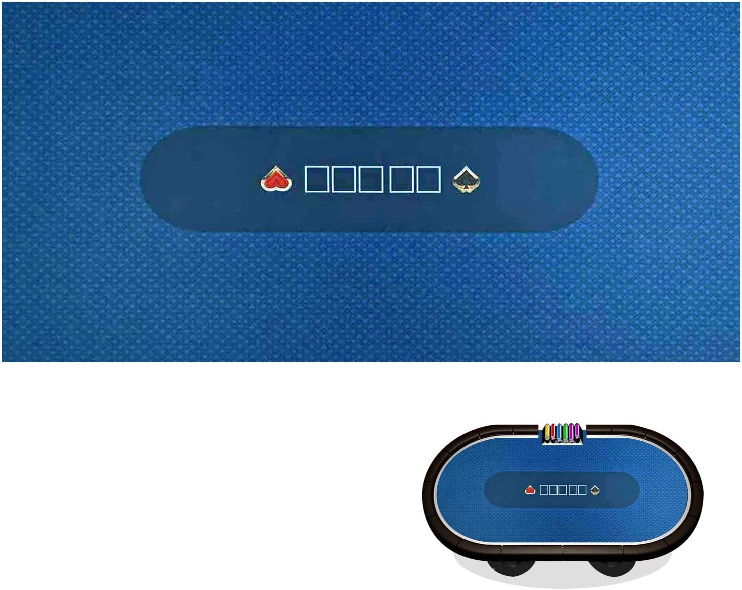 럭킨 스포츠 108 X 56 인치 텍사스 홀덤 프로페셔널 10 명 포커 및 도박