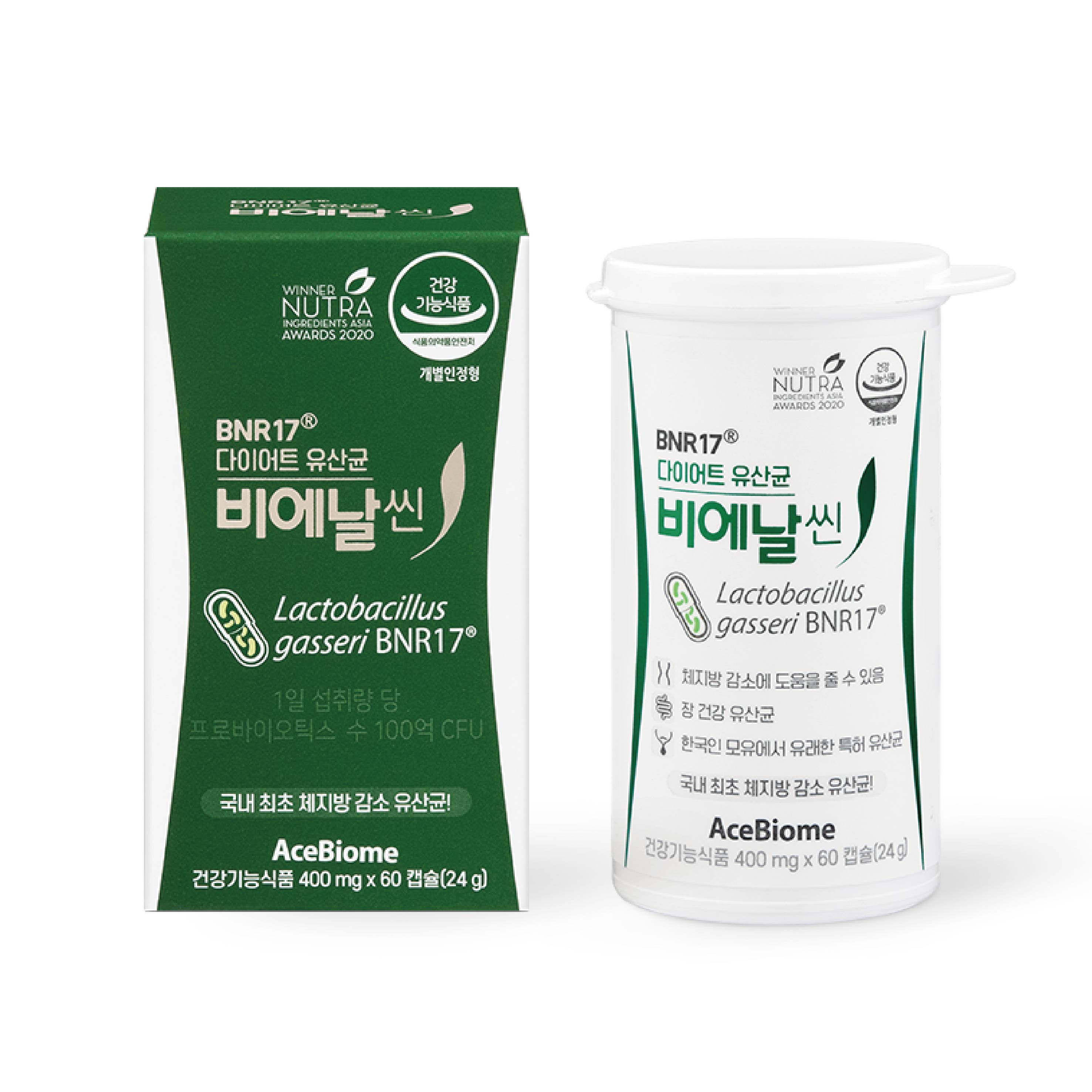 비에날씬 비에날씬 BNR17 다이어트 유산균 60캡슐 1개