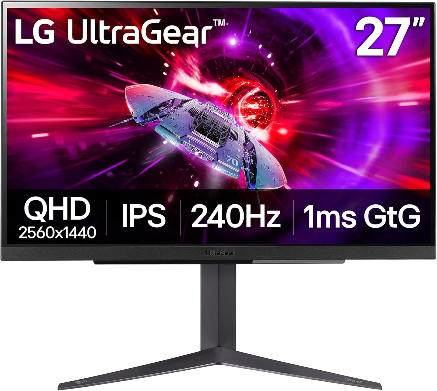 [오늘출발] LG 27GR83QB 27인치 울트라기어 QHD (2560x440) IPS 게이밍 모니터 240Hz ms 디스플레이