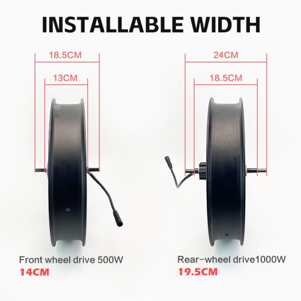 [해외] 슈퍼73 모터 전후 통합 휠세트 20X4.0 허브 500W 1000W 스노모빌