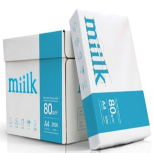 밀크 80g A4 1박스 2500매 A4복사용지 milk 학교 복사용지