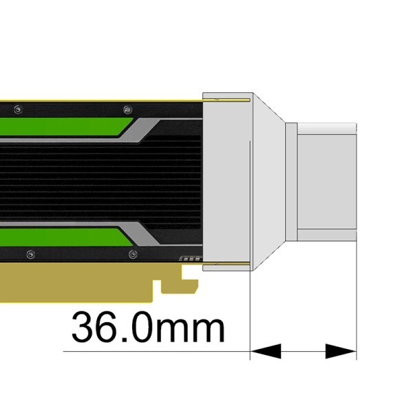 [오늘출발] [해외] 방열판 팬 U자형 터보팬 Nvidia Tesla P4 T4 M4 L4 A2 그래픽 카드 팬에 적합 1PCS