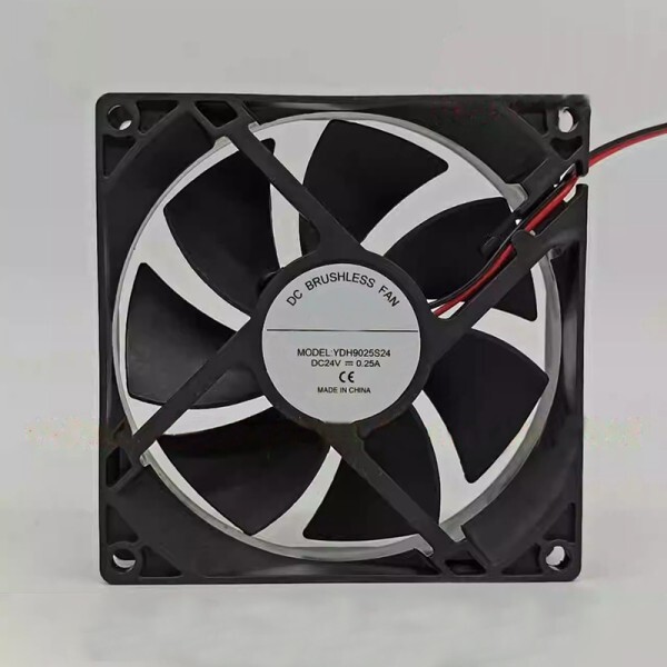 [오늘출발] [해외] DC 24V 025A 1PC 서버 냉각 팬 90x90x25mm 새 제품 2선식 YDH9025S24