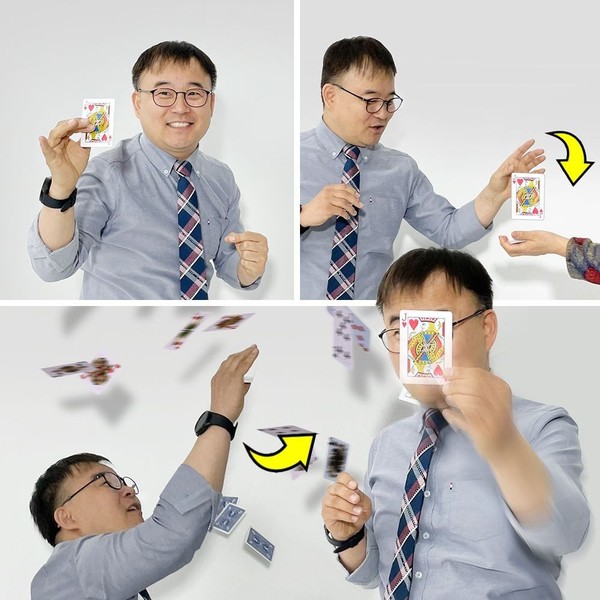 플래시 카드 마술 퍼포먼스 용품 단일 색상 플래시포커 카드마술 나타나는카드 JL하트상자