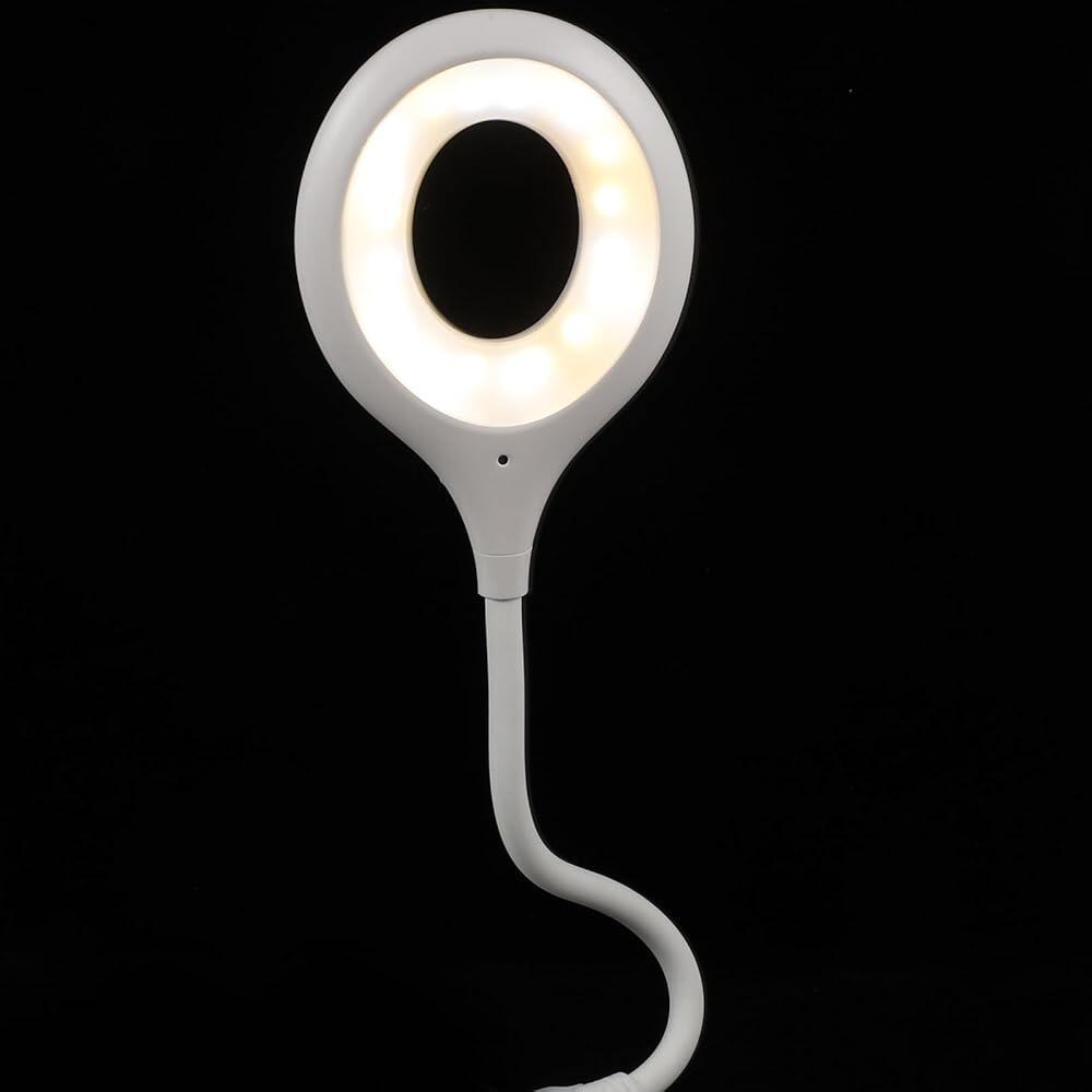 VILLCASE USB 구즈넥 램프 음성 제어 LED 조명 유연한 독서 조명 침대 옆 휴대용 및 야간 램프 홈 오피