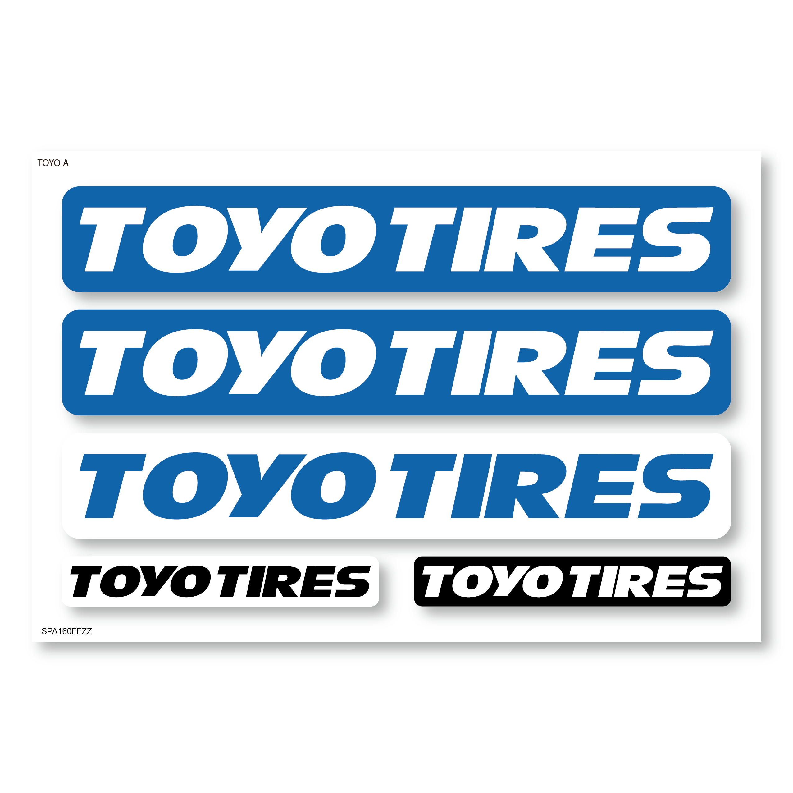 모터스포츠 TOYO TIRE 토요타이어 로고 스티커SET