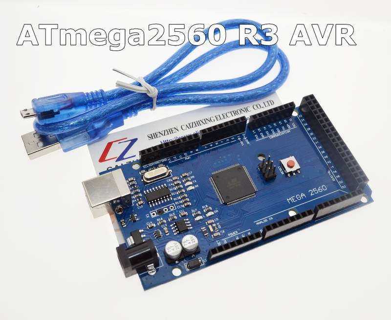 [해외] 무료 배송 MEGA 2560 R3 ATmega2560 AVR USB 보드 + arduino MEGA2560 용 케이블 우리는