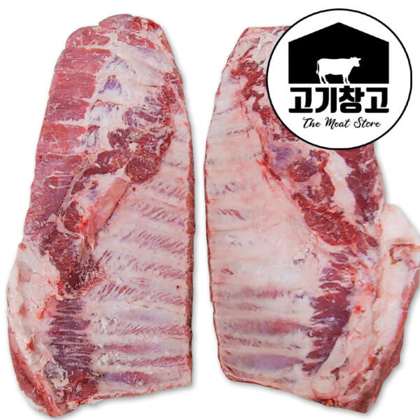 스페어립원육3.8kg~5.0kg(2피스) 선택 가능 삼겹갈비/도매가격/ 살많고/대왕사이즈/통스페어립/바베큐용/숯