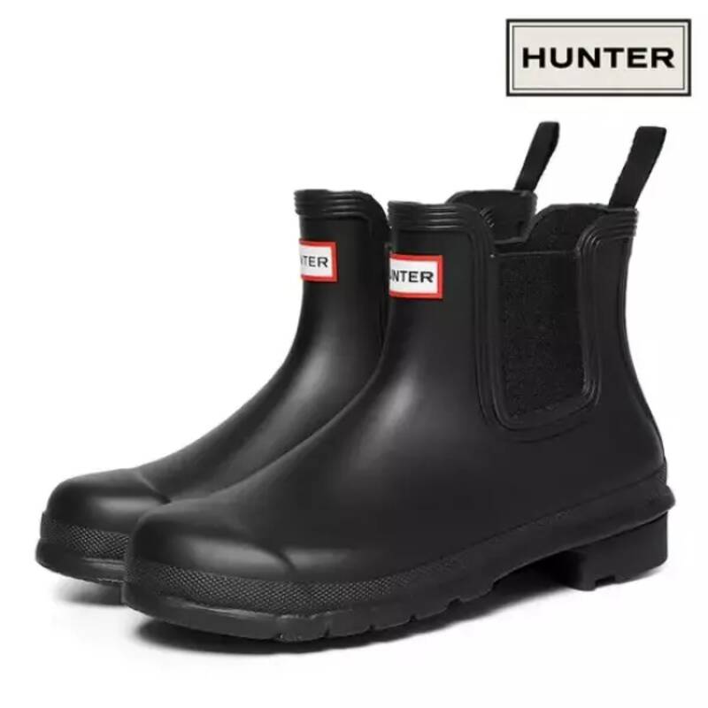 HUNTER 오리지널 첼시 레인부츠 장화 블랙 WFS2078RMA-BLK