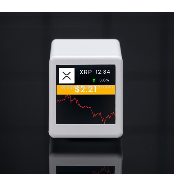 [해외] 1+1 BitCube 실시간 미니 코인시세표시기 비트코인 암호화폐 가격 모니터링기(APP불필요 WIFI연결)