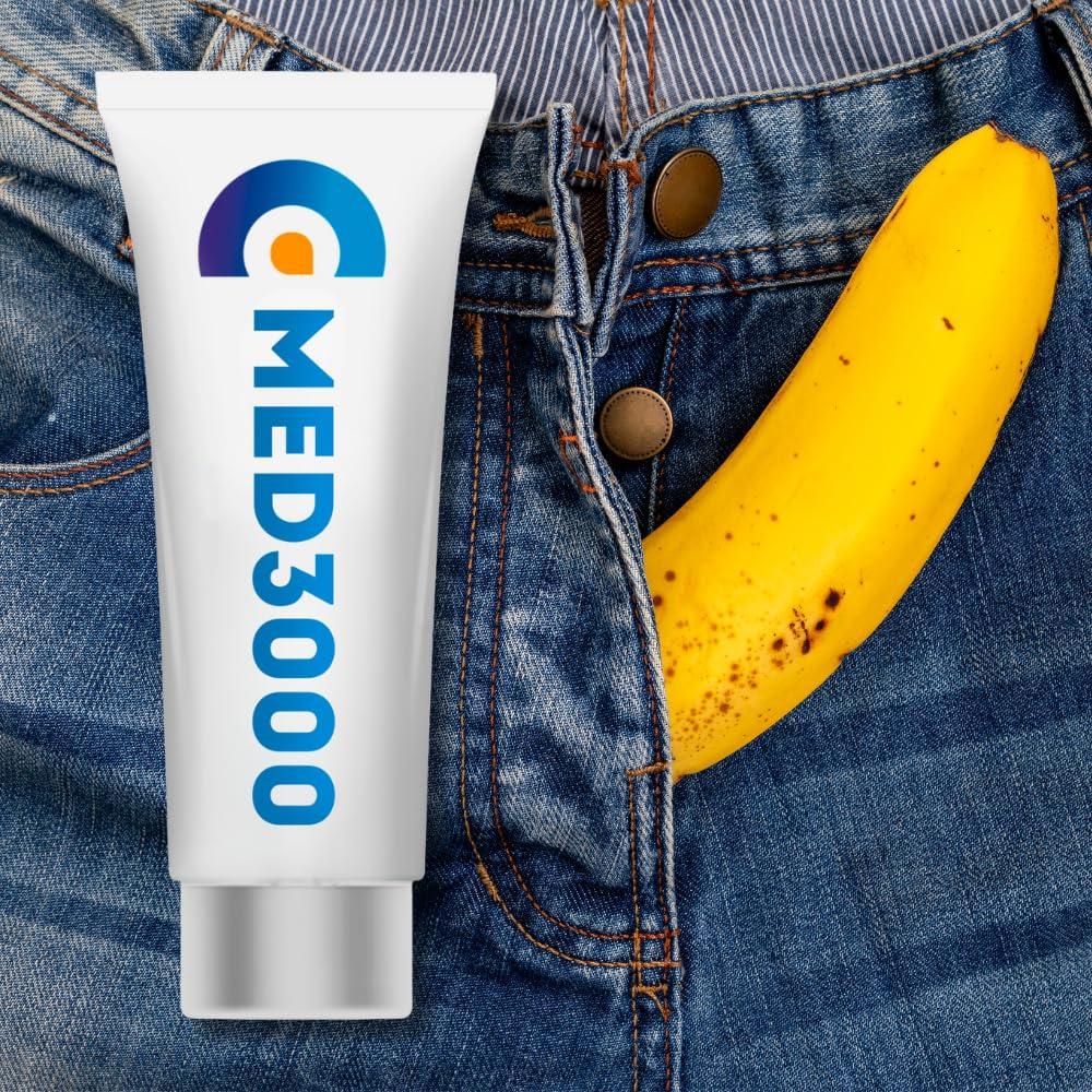 Med3000 발기 부전 보충제 크림 - 남성용 ED 크림 단단하고 빠르게 작용하기 위한 ED 크림 500ml(1.75온