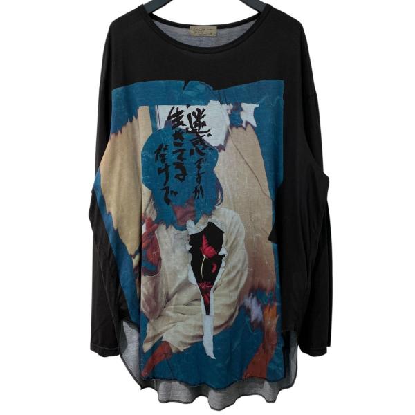 [중고,해외] 17377126 (중고) Yohji Yamamoto pour homme 폐/Long Cut And Sew With Print Long Sleeve