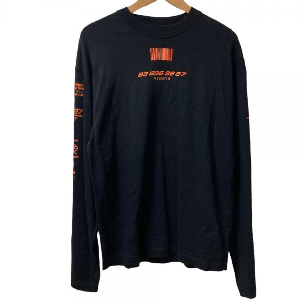 [중고,해외] 17372691 (중고) 미품 VETEMENTS 베트몬 ALL RIGHTS RESERVED LONGSLEEVE T셔츠 사이즈 S