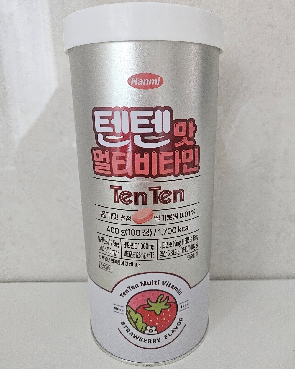 [한미헬스케어]한미 한미 텐텐맛 멀티비타민 딸기맛 츄정 400g