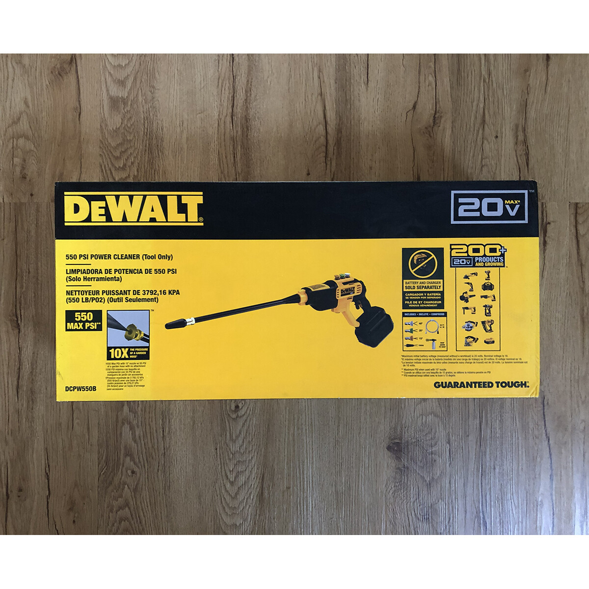 [해외] 디월트 디월트 20V 무선 충전 550PSI 고압 세척  고속 세차 DCPW550B/ 세금포함/무료배송