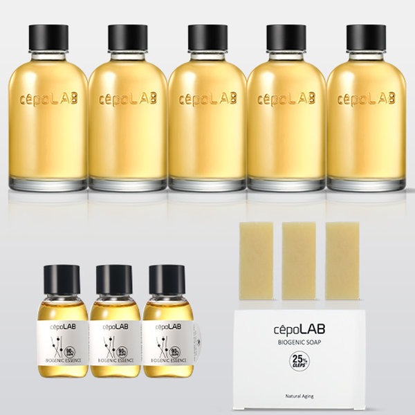 세리포리아세포랩 바이오제닉 에센스 기프트 패키지 (155ml x 5개 + 30ml x 3개 + 솝 100g  x 3개) )