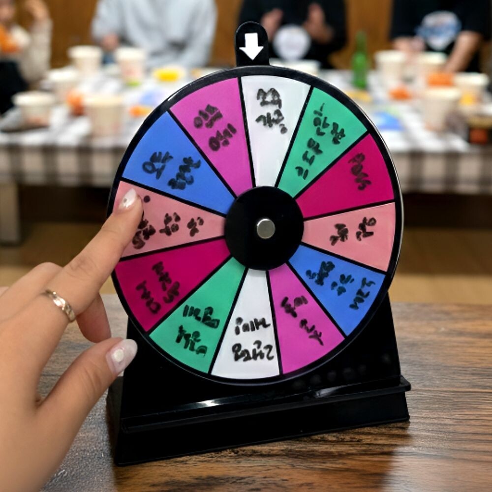 복불복 미니 룰렛 돌림판/내기/단체/실내/사다리게임/초등/보드/게임/어린이/컬링/밸런스/가족/유치원/전략
