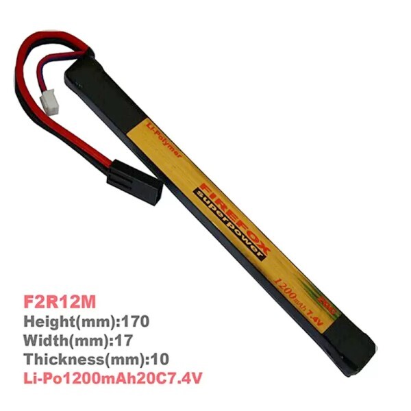 [해외] Firefox 7.4V 1200mAh 20C Li Po 배터리 소프트 총알 Jinming 8 세대 Ren 장난감 F2R12M