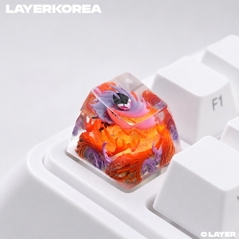 [해외] 할로우나이트 그림 아티산 투광 키보드 키캡 굿즈