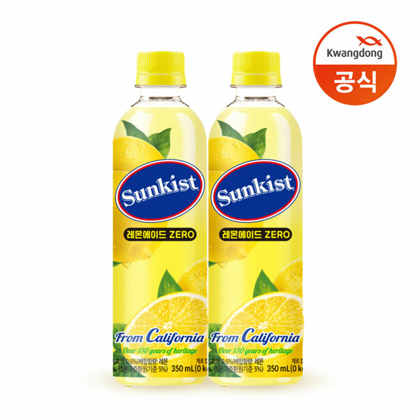 광동 (현대Hmall)광동 썬키스트 레몬에이드 제로 350ml 20개