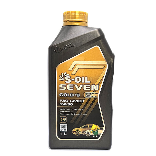 [에쓰오일][오늘출발] SOil 에스오일 세븐골드9 PAO C2C3 5W30 1L 합성엔진오일